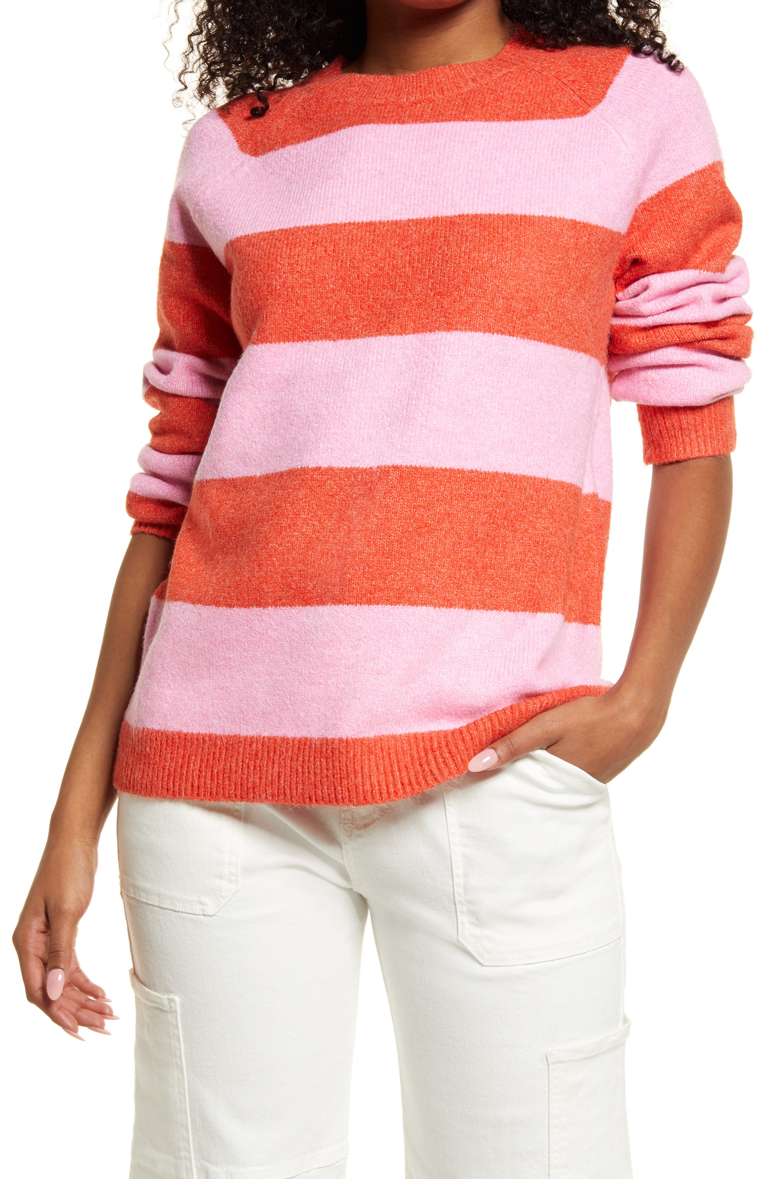 navy or teal 8-18 Crew Clothing rugby stripe sweatshirt jumper white pink navy or teal 8-18 Crew Clothing rugby stripe sweatshirt jumper white pink
